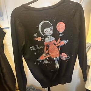 Black Space Travelers Sweater